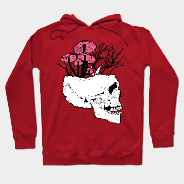 Fungi Skull Hoodie by Jasper Clark